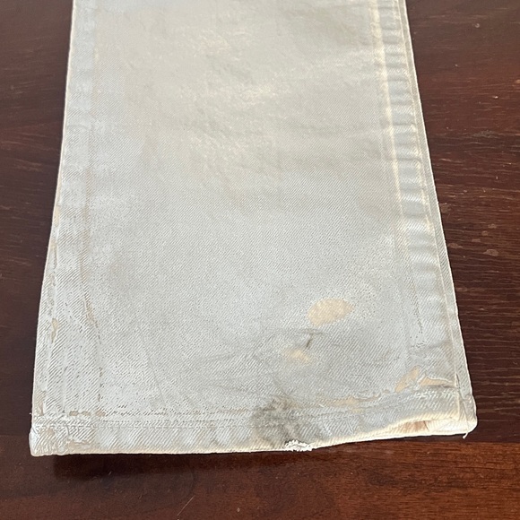 Zara Straight Leg, Cotton, Silver Jeans | 2 - Picture 16 of 16